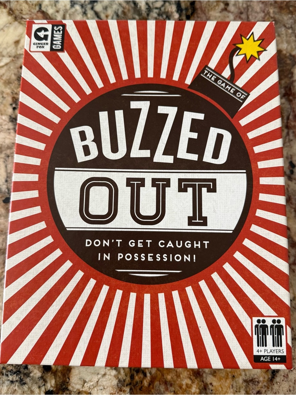 Buzzed Out Party Game - Red & White Box